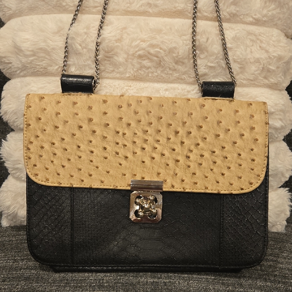 Big Buddah Black and Tan Women's Bag Adjustable